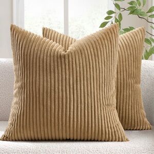 Cozy Tan Accent Pillows